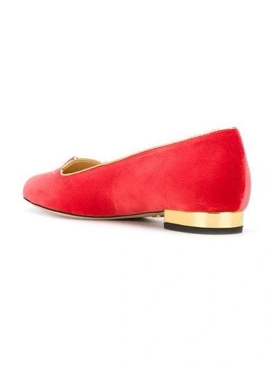 Shop Charlotte Olympia Cat Face Ballerina Shoes
