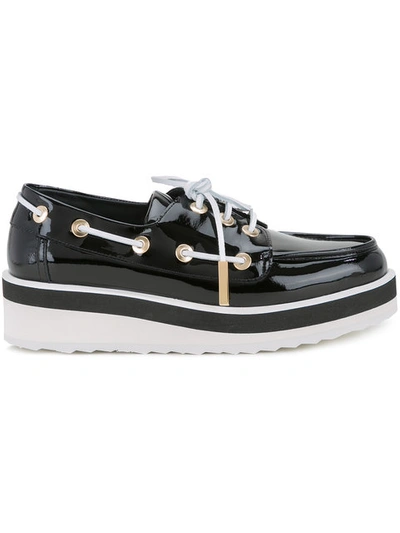 Pierre Hardy Marina Boat Shoe Loafers In Black