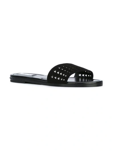 Shop Jimmy Choo Dree Slip-on Sandals In Black