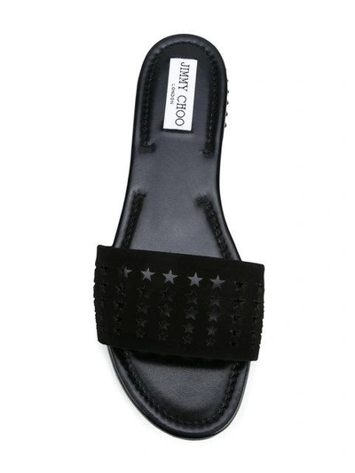 Shop Jimmy Choo Dree Slip-on Sandals In Black