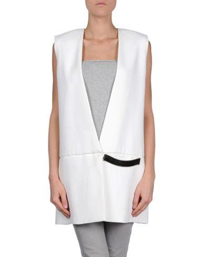 Shop Mugler Full-length Jacket In White