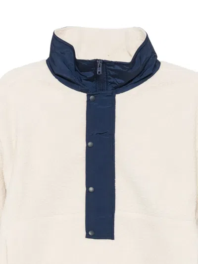 Entire Studios System Half-zip Fleece Sweatshirt In Neutral