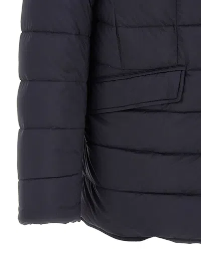 Herno Polyester Down Jacket With Feather-down Padding For Men In Blue
