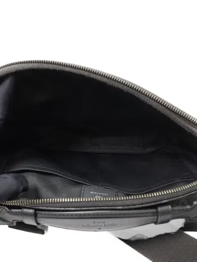 Pre-owned Louis Vuitton Monogram Eclipse Belt Bag In Black