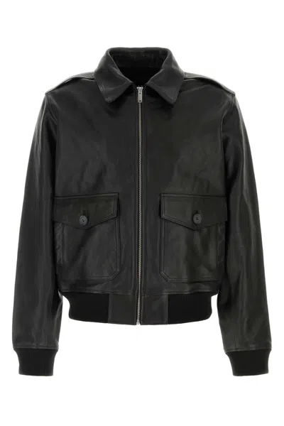 A.p.c. Black Regular Bomber Jacket In Black