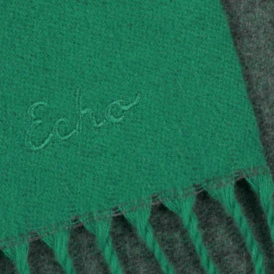 Echo Double Face Scarf In Emerald