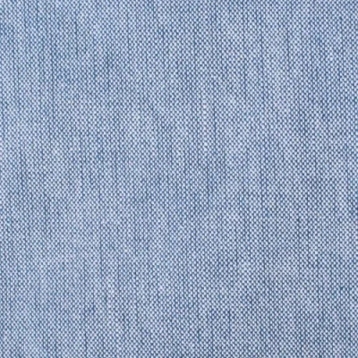 Dii Solid Chambray Cotton Tablecloth In Blue