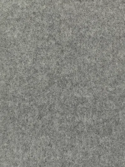 Jacquemus Men Grey Fringed Edges Rectangular Shape Brushed Texture In Gray