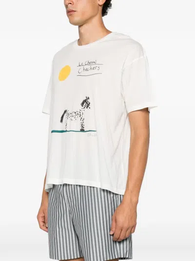 Bode Cheval Graphic-print T-shirt In White