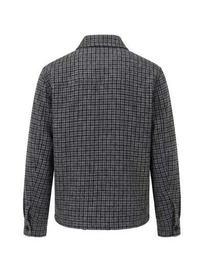 CHECK-PATTERN BUTTON-UP JACKET