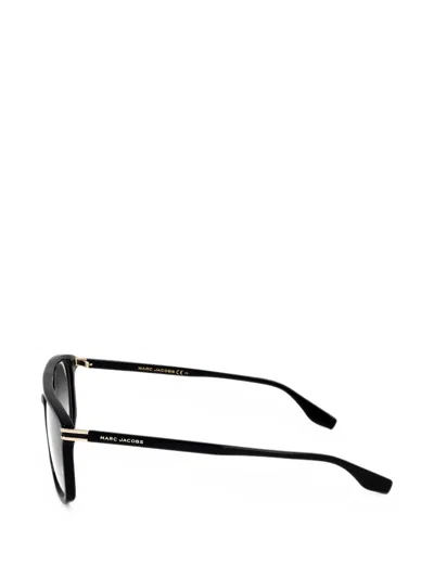 Marc Jacobs Square-frame Double-bridge Glasses In Black