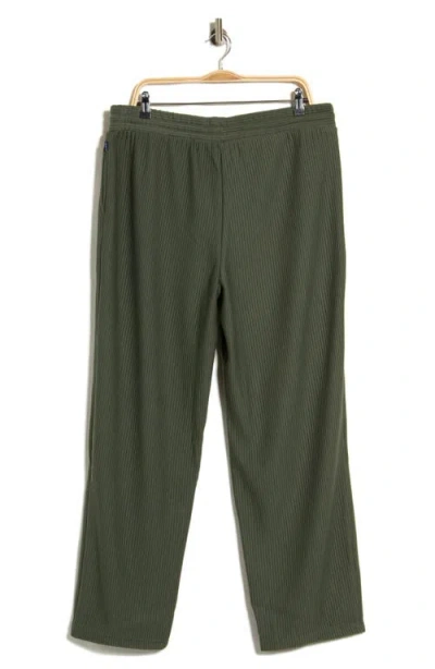 Lands' End Ottoman Ribbed Pull-on Pants In Thyme