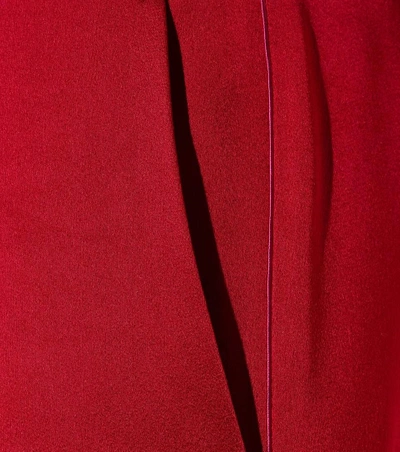 Shop Haider Ackermann Straight-leg Satin Trousers In Kuiper Red