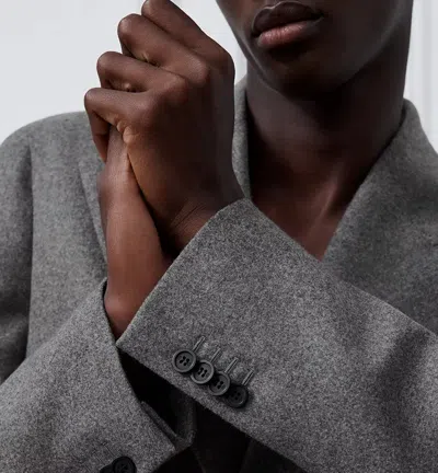 Dior Single-breasted Jacket In Gray