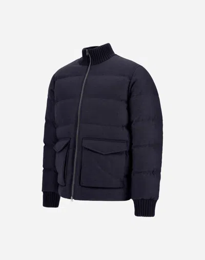 Herno Long-sleeved Down Jacket In Multi