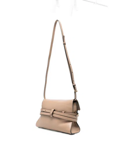 Moschino Belt Detail Rectangular Shoulder Bag In Pink