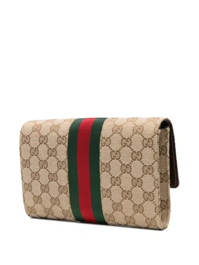 Gucci Gg Monogram Tote Bag In Brown