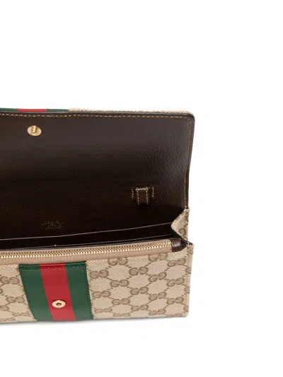 Gucci Gg Monogram Tote Bag In Brown