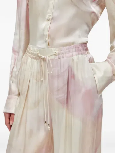 Blugirl Floral-print Palazzo Pants In Neutral