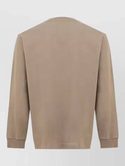 Dsquared2 Logo-print Kangaroo-pocket T-shirt In Brown