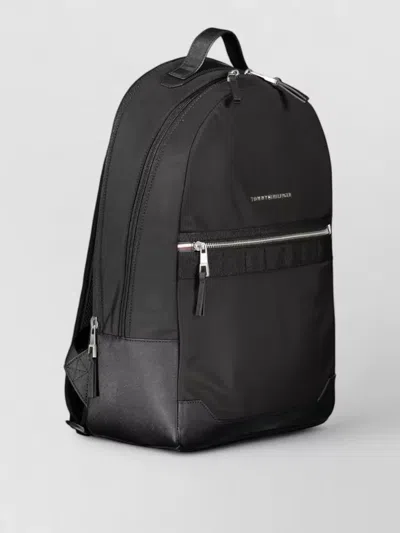 Tommy Hilfiger Polyester Backpack In Black