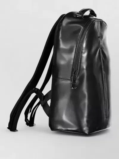Calvin Klein Black Polyester Backpack In Black