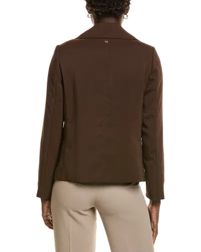 Marc Cain Solid Blazer In Brown