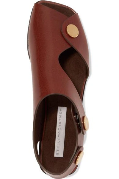 Shop Stella Mccartney Cutout Faux Leather Sandals