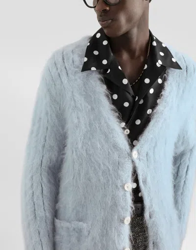 Dolce & Gabbana Wool Turtleneck Pullover In Blue