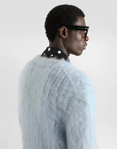 Dolce & Gabbana Wool Turtleneck Pullover In Blue