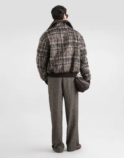 Dolce & Gabbana Check-pattern Bomber Jacket In マルチカラー
