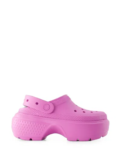 Crocs Stomp Platform Clogs In Pink