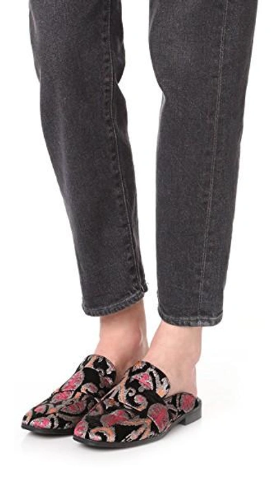Shop Free People At Ease Brocade Loafers In Black Combo