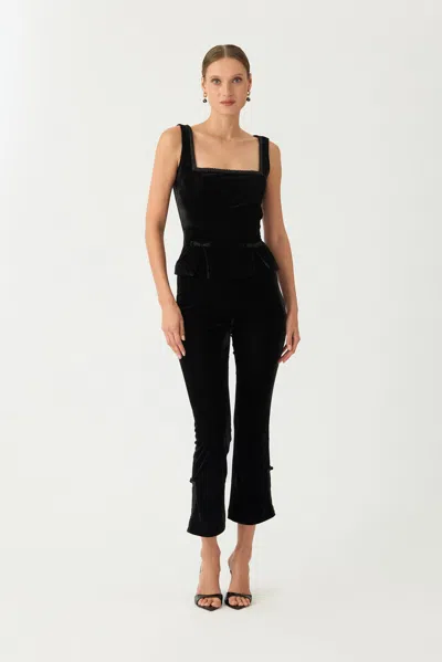 Sau Lee Dixie Velvet Pant In Multi