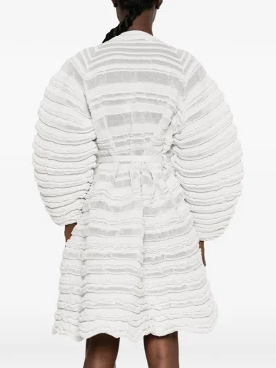 Cfcl Belted Ribbed-knit Jacket In Neutral