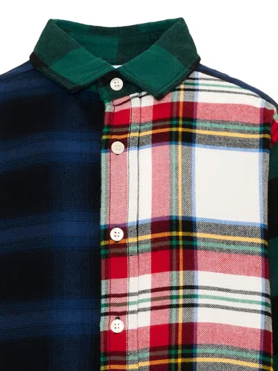 Molo Remon Patchwork Check-pattern Shirt In Multi