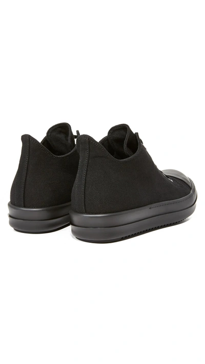 Shop Rick Owens Drkshdw Low Top Sneakers In Black