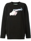 OFF-WHITE Hand Gun sweatshirt,MACHINEWASH