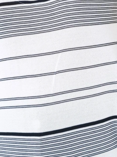 Shop Stella Mccartney Striped Asymmetric Top In White