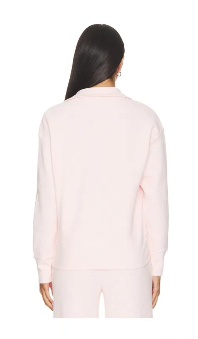 Negative Underwear Waffle Knit Pullover In Pink