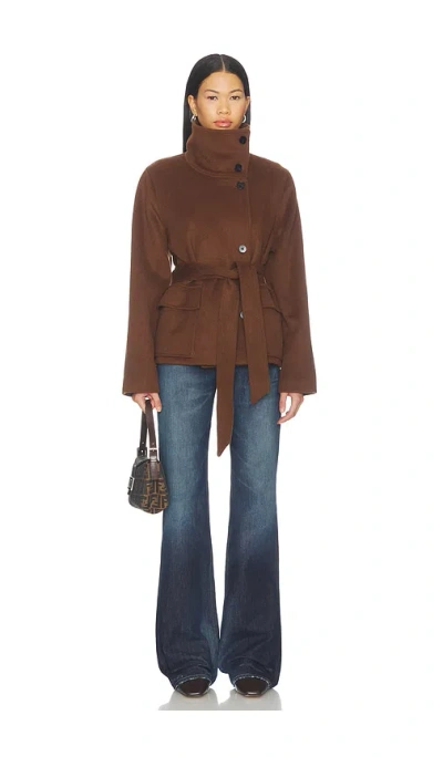 Samsoe & Samsoe Sagia Jacket In Brown
