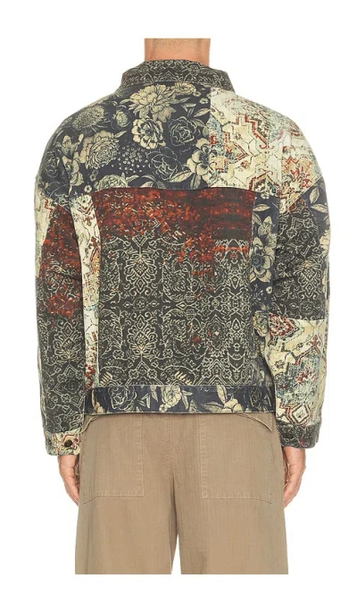 Ryoko Rain Vintage Patch Work Jacket In Multi