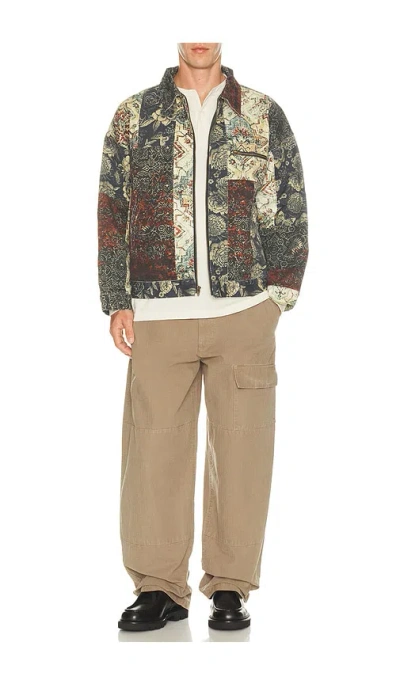 Ryoko Rain Vintage Patch Work Jacket In Multi