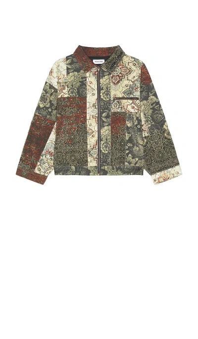 Ryoko Rain Vintage Patch Work Jacket In Multi