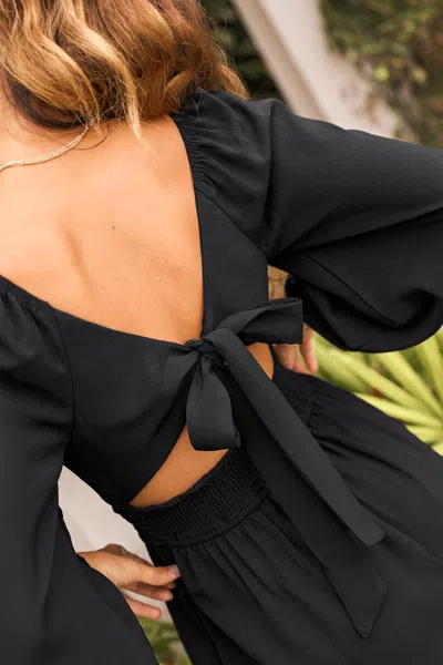 Cupshe True Romantic Black Romper In Black