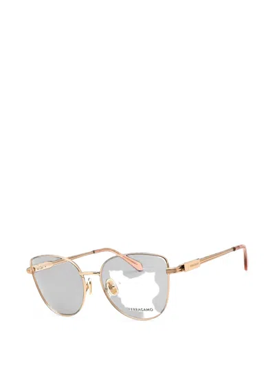 Ferragamo Cat-eye Frame Glasses In Multi