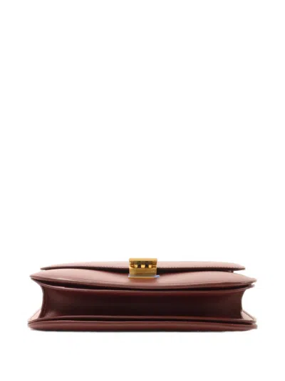 Pre-owned Celine Medium Classic Box Shoulder Bag In Red