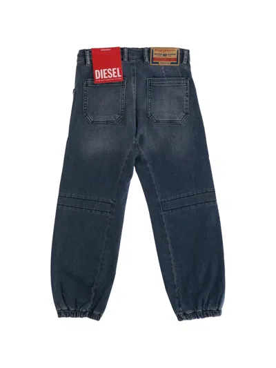 Diesel Elasticated-ankle Jeans In Blue