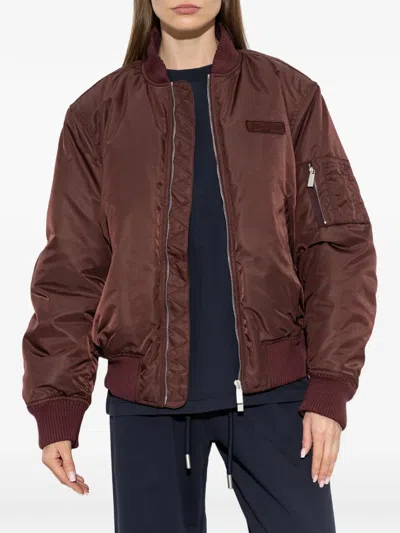 Off-white Logo-patch Bomber Jacket In Multi