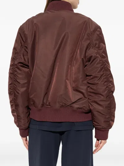 Off-white Logo-patch Bomber Jacket In Multi